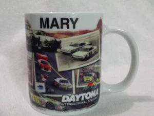 Daytona International Speedway Mary Mug Wrap Around Graphic Stock Cars Racers - Picture 1 of 12