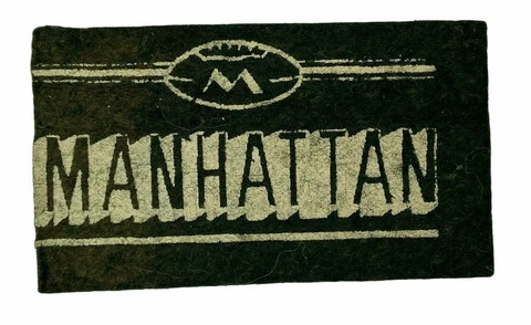 1950’s Football Candy Felt - MANHATTAN COLLEGE  RARE Free Ship Cover