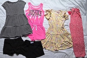 Girls Clothing Bundle Lot of 6 Mix Pieces Size 7-8. - Picture 1 of 6
