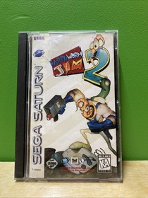 Earthworm Jim 2 (Sega Saturn gamesoft, 1996) COMPLETE CIB W/Reg Card TESTED