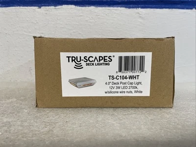 Tru-Scapes TS-C104-WHT Deck Post Cap Light 4" 3W LED 2700k White New - Image 1 of 4