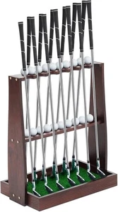 Golf Club Rack Wooden Golf Putter Stand Holder Indoor Display Rack Holds 13 - Picture 1 of 6