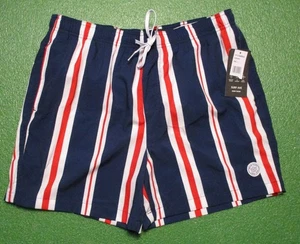Brooklyn Clothing Herren Badeshorts, blau weiß rot gestreift, Gr. L, NEU - Bild 1 von 6