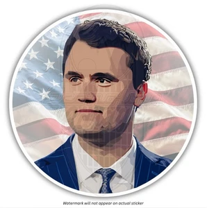Charlie Kirk 3” Sticker Decal Turning Point USA United States Trump Republican - Picture 1 of 1