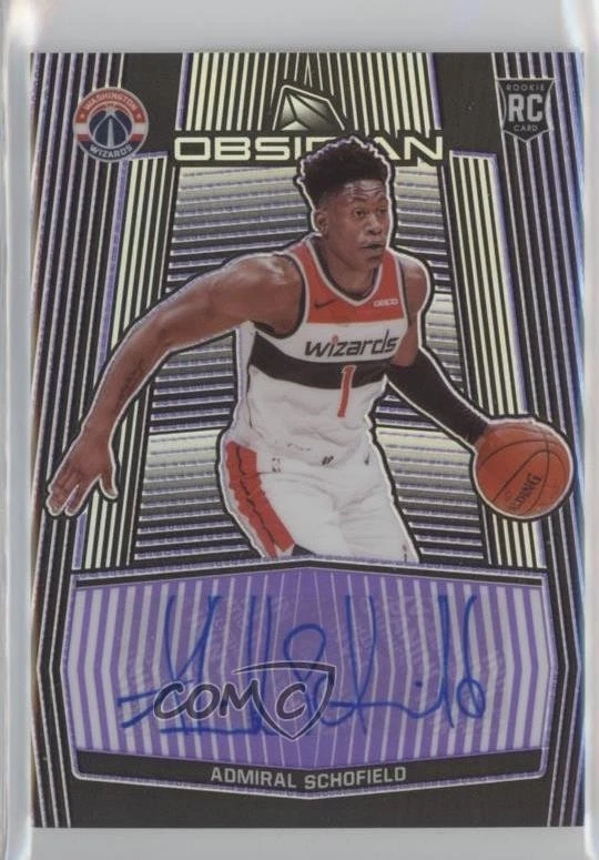 2019 Panini Obsidian Rookie Electric Etch Purple /75 Admiral Schofield Auto RC - Image 1 of 2