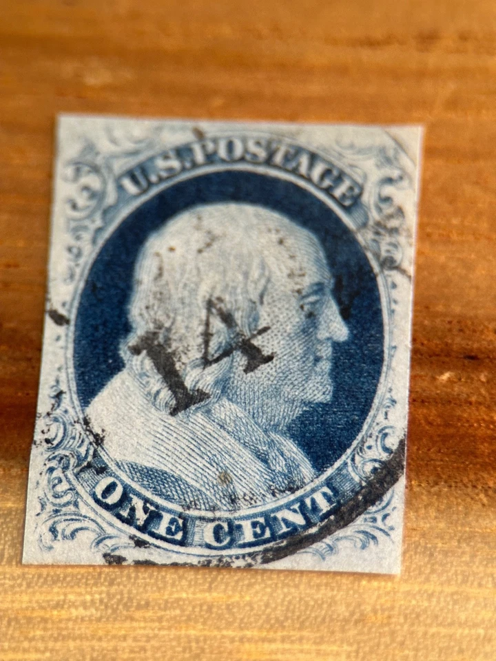 US Stamps #9 Used PSE Graded XF-90 w/ "14" Cancel - Image 1 of 4