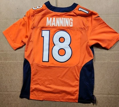 Camiseta de fútbol americano Nike On Field Peyton Manning #18 Denver Broncos NFL para hombre talla 40 Foto 1 de 4