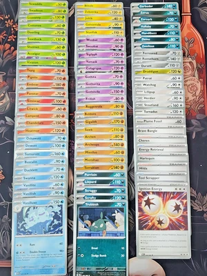 Pokémon TCG White Flare - Complete Base Set - C/UC/Holo Rare 80 Cards - Image 1 of 3