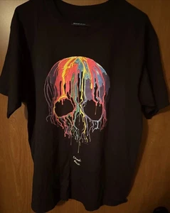 Camiseta NEÓN Calavera Derretida Colorido Goteo Esqueleto Camiseta Cozumel México Talla L - Imagen 1 de 4