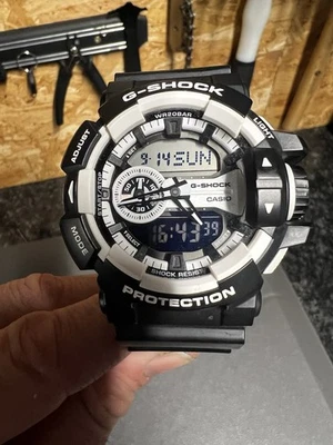 Casio G-Shock GA-400 Watch Black White - Image 1 of 4