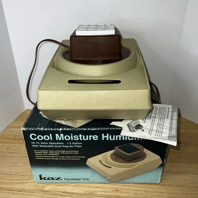 Humidificador de humedad fría KAZ Dynamist 370 564B 1,2 galones caja original probado nuevo filtro Foto 1 de 4