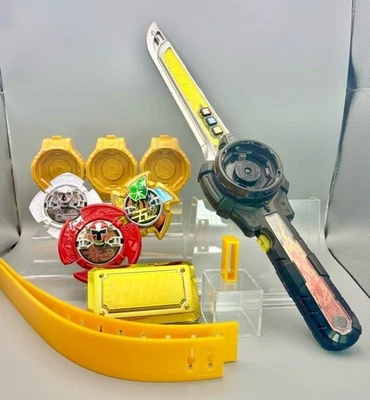 Power Rangers Ninja Steel Ninninger DX Ninja Ichiban Sword Buckle Set Bandai - Immagine 1 di 4