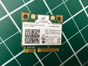 ASUS Q550LF SERIES Intel Dual Band Wifi Wireless Bluetooth Card 7260HMW - Afbeelding 1 van 1