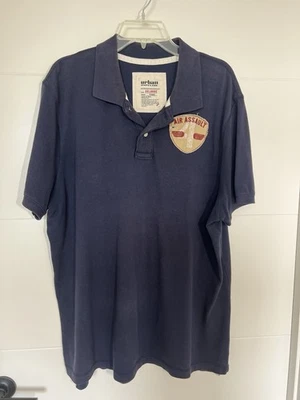 Urban Pipeline Men's Polo XXL 2XL Blue Air Assault Fighter Club Embroidered Logo - Image 1 of 4