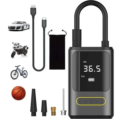 MORRENT 150PSI LCD Elektrische Luftpumpe Akku Auto & Fahrrad Reifen Druckluft Kompressor