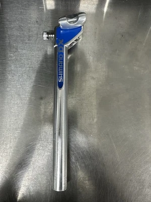 Tija de sillín de carreras Shimano DX BMX 22,2 calcomanía original rara sin pegatina azul Japón Foto 1 de 4