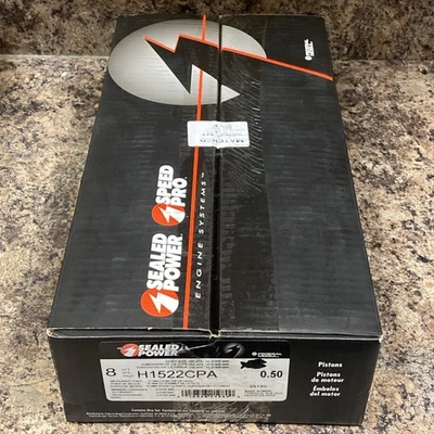 Sealed Power H1522CPA~.50MM Overbore Pistons For Slct Ford E & F Series Trucks! - Image 1 of 4