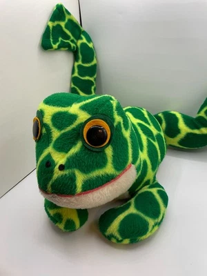 Animal Fair Vintage Flippo Jr. Frog Plush Large 34” Toad Green Yellow Lay - Image 1 of 4