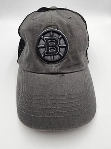 Boston Bruins 47 Closer Black Grey Fitted Hat Cap - Picture 1 of 7