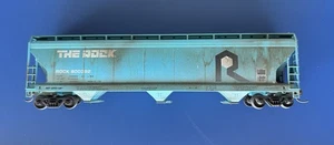 The Rock Covered Hopper Train Car Weathered 800392 - Picture 1 of 6