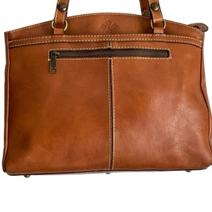 Patricia Nash Heritage Collection Tan Leather Poppy Tote Bag Shoulder Handbag - Picture 1 of 19