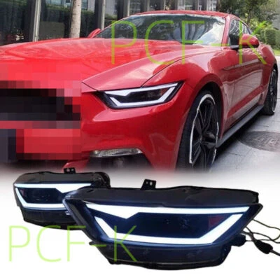 Светодиодные фары для модернизации указателей поворота прожекторов дневных ходовых огней для Ford Mustang 15-2017 - Изображение 1 из 4