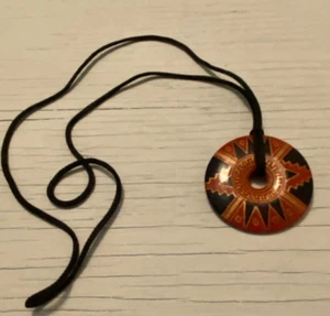 Ceramic Pendent Necklace from Peru - Picture 1 of 2