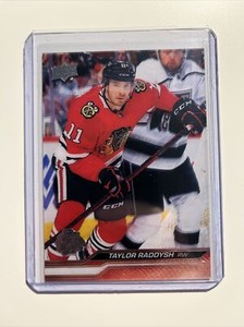 2023-24 TAYLOR RADDYSH UPPER DECK SERIES 1 #38 CLEAR CUT ACETATE!!