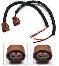 Extension Wire Pigtail Female U 9006 HB4 Two Harness Fog Light Connector Socket