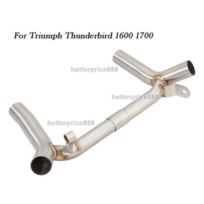Tubo de enlace sistema de escape medio para Triumph Thunderbird 1600 Thunderbird 1700 Foto 1 de 4