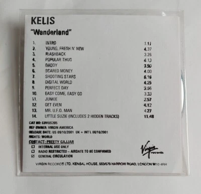 Kelis - Wanderland / ganzes Album / PROMO im Plastiksleeve / Virgin UK 2001 - Bild 1 von 3