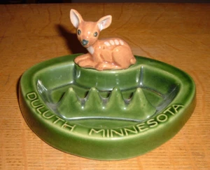 Rosemeade Pottery DULUTH MINNESOTA Deer Ashtray NICE! - Picture 1 of 2