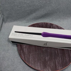 Herstyler Baby Curl Purple Small Compact Ceramic Heat Barrel Teflon Wand Tested - Picture 1 of 11