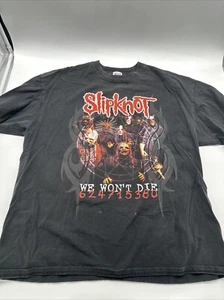 Vintage 2004-05 SLIPKNOT We Won’t Die Tour Shirt With Tour Shirt W/ Dates XL - Picture 1 of 5