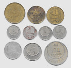 lot de 10 monnaies de TUNISIE argent et divers de 1892 à 1950
