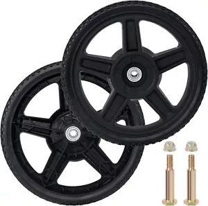 2PC 12 Inch Lawn Mower Wheels with Bolts and Lock Nuts Kit Fit Generator, Tiller - Picture 1 of 8