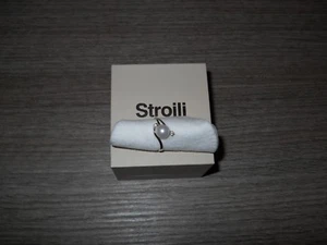 anello oro bianco 18 carati e perla vera STROILI misura 14 - Foto 1 di 3