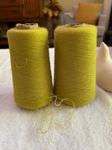 SOFT Lot 2 Spool Cone Peru COBWEB Baby Alpaca Silk Yarn 1lb 2oz 516gr 4020 A - Picture 1 of 4