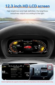 Digital LCD Instrument Gauge Cluster for BMW 3er E90 E91 E92 E93 05-12 Dashboard - Picture 1 of 21