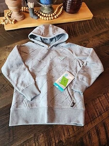 Neu mit Etikett Hooey Jugend Mädchen "Rope Like A Girl" grau Hoody XSmall #369 - Bild 1 von 4