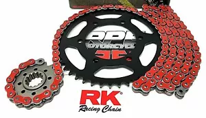2008-2014 Ducati 696 Monster Red RK ZXW 520 QA 14/46t Chain and Sprockets Kit - Bild 1 von 3