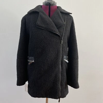 Abrigo Elizabeth and James Negro Grueso Imitación Piel Talla M Usado Foto 1 de 4