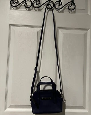 Cartera Bandolera Kenneth Cole Reaction Cuero Azul Oscuro, Pequeña Foto 1 de 4