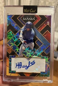 MOISES BALLESTEROS 2023 Wild Card Mania Auto One Of One 1/1 - Picture 1 of 2