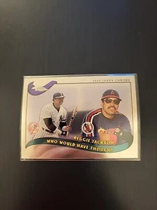 2002 Topps Chrome Reggie Jackson Who Would Of Thought Hof Nm - Picture 1 of 2