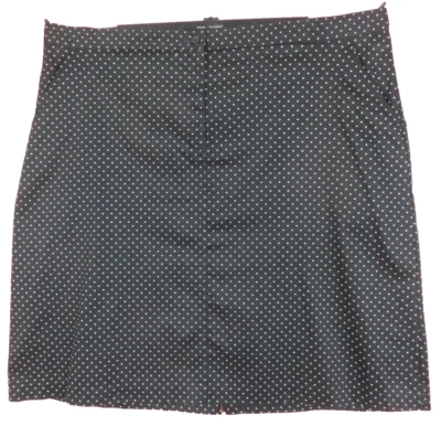 WHITE STAG Womens Stretch Cotton Pencil Skirt Polka Dot Black White 22W Plus - Image 1 of 4
