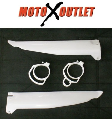Kawasaki Fork Guards KX 125 250 500 Protectors Lower Plastic Cover Guides 96-03 - Image 1 of 3