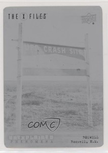 2019 X-Files: UFOs and Aliens Unexplained Phenomena Printing Plate Black 1/1 0n8