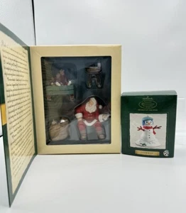 Ornaments - Hallmark Keepsake Membership Santa's Big Night Set Of 2 - New!! - Picture 1 of 4