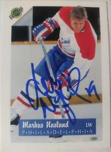 Markus Naslund signed hockey card #5